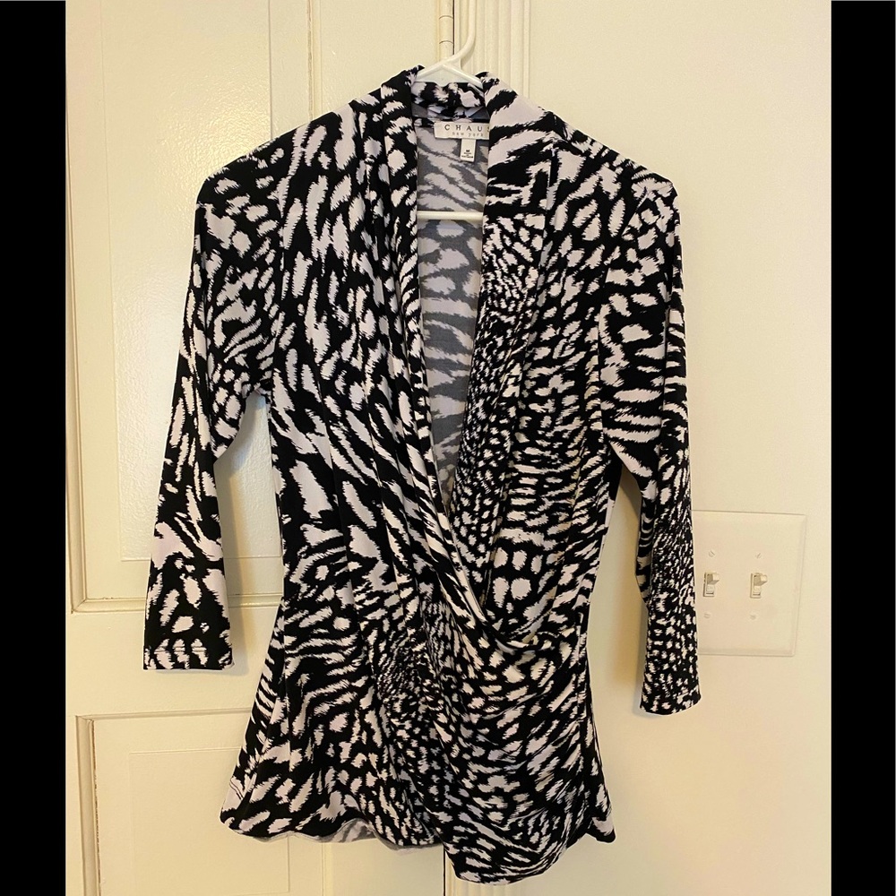 Chaus New York Abstract Print Blouse
